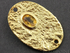 Gold Vermeil  Oval Shaped w/ Citrine Bead Link, (VM/675/21x14)
